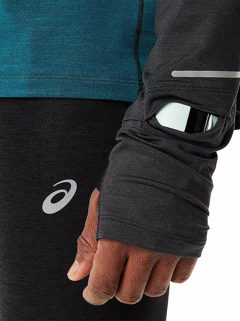 ASICS | Herren Laufhoodie Winter Run LS | Petrolio