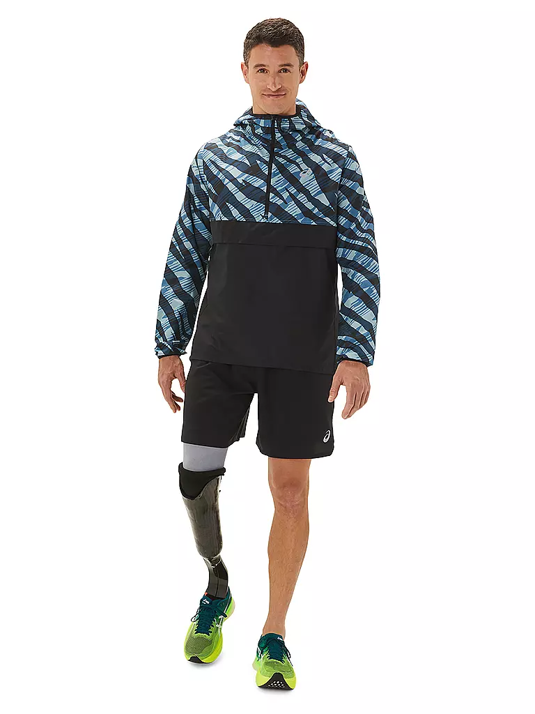 ASICS | Herren Laufjacke Wild Camo Anorak | Blu
