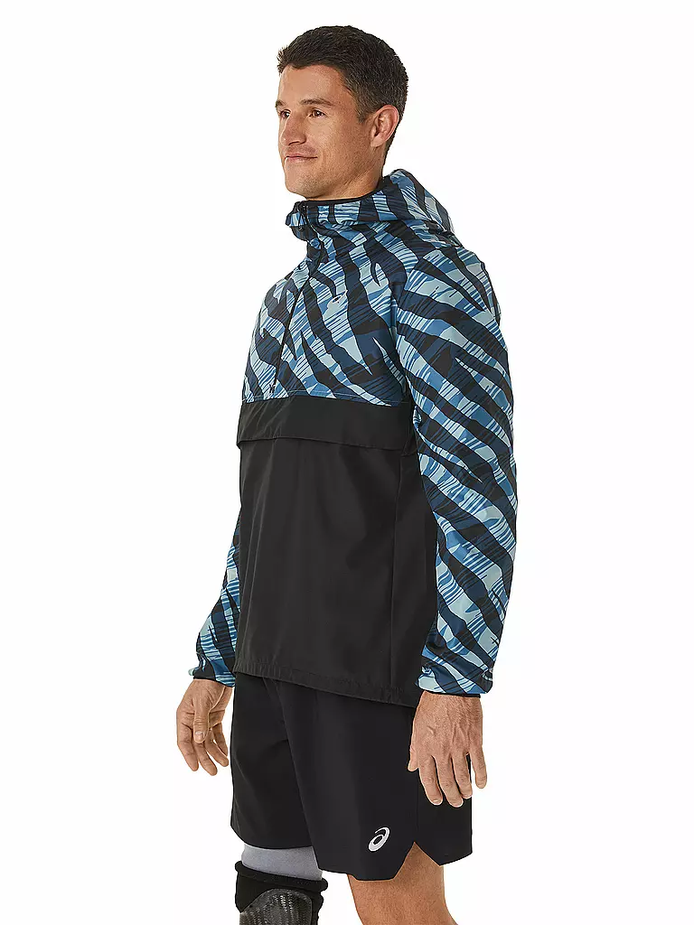 ASICS | Herren Laufjacke Wild Camo Anorak | Blu