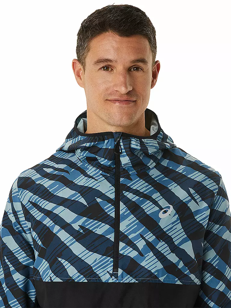 ASICS | Herren Laufjacke Wild Camo Anorak | Blu