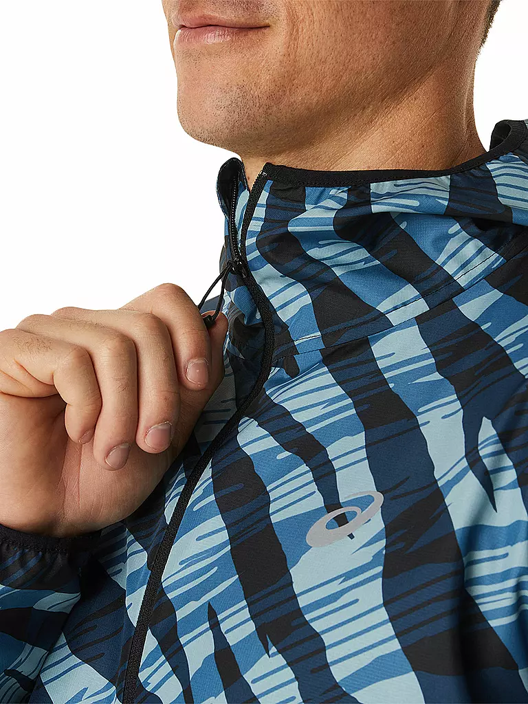 ASICS | Herren Laufjacke Wild Camo Anorak | Blu