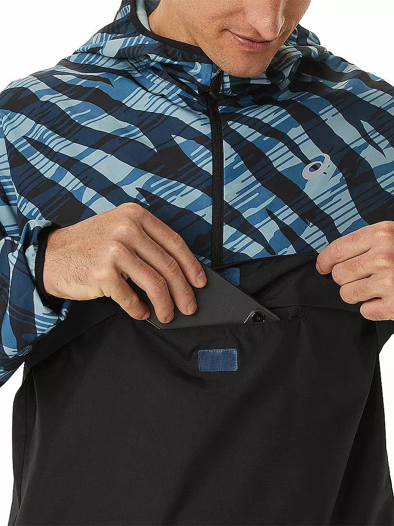 ASICS | Herren Laufjacke Wild Camo Anorak | Blu