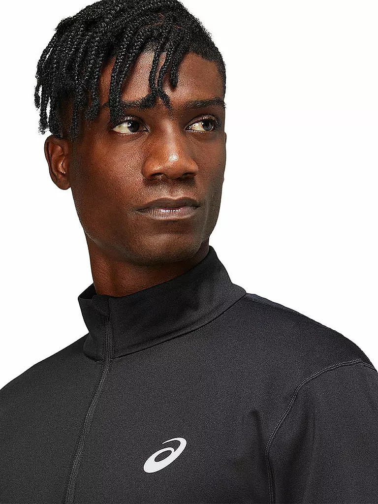 ASICS | Herren Laufshirt Core LS 1/2 Zip Winter | Nero