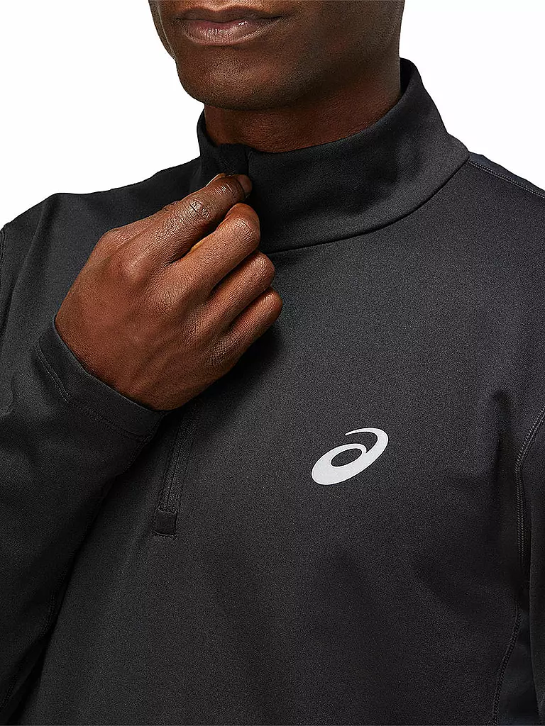 ASICS | Herren Laufshirt Core LS 1/2 Zip Winter | Nero