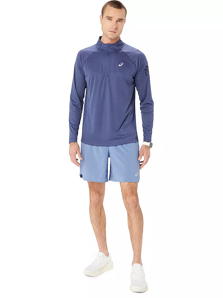 ASICS | Herren Laufshirt Icon LS 1/2 Zip | Blu