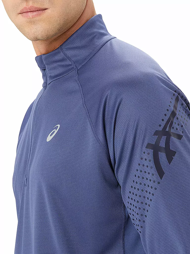 ASICS | Herren Laufshirt Icon LS 1/2 Zip | Blu