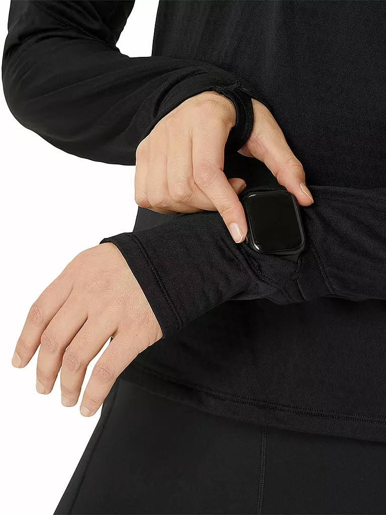 ASICS | Maglia da running da donna Road Winter 1/2 Zip | Nero