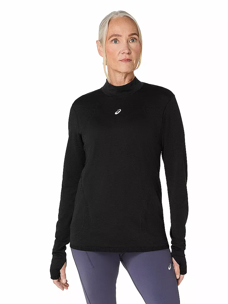 ASICS | Maglia da running da donna Road Winter Seamless | Nero