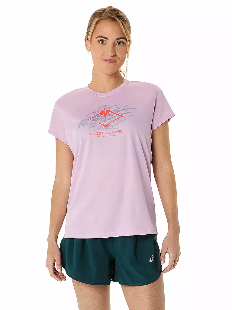 ASICS | Maglietta da running da donna Fujitrail Logo SS Top | Rosa