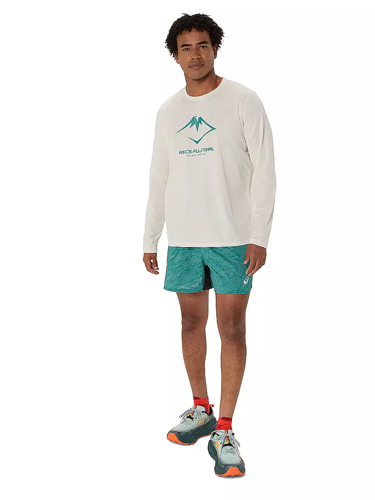 ASICS | Maglietta da running da uomo Fujitrail Logo LS Top | Bianco