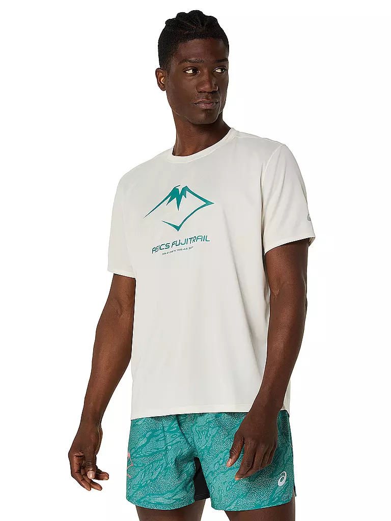 ASICS | Maglietta da running da uomo Fujitrail Logo SS Top | Bianco