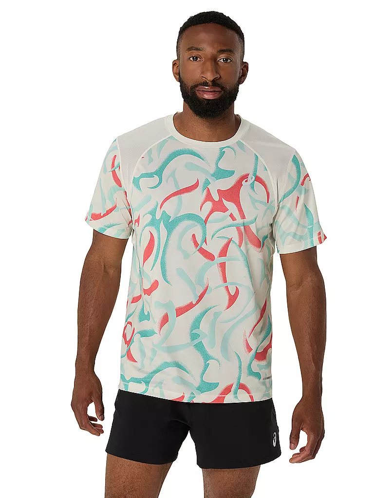 ASICS | Maglietta da running da uomo Road All Over Print SS Top | Multicolore
