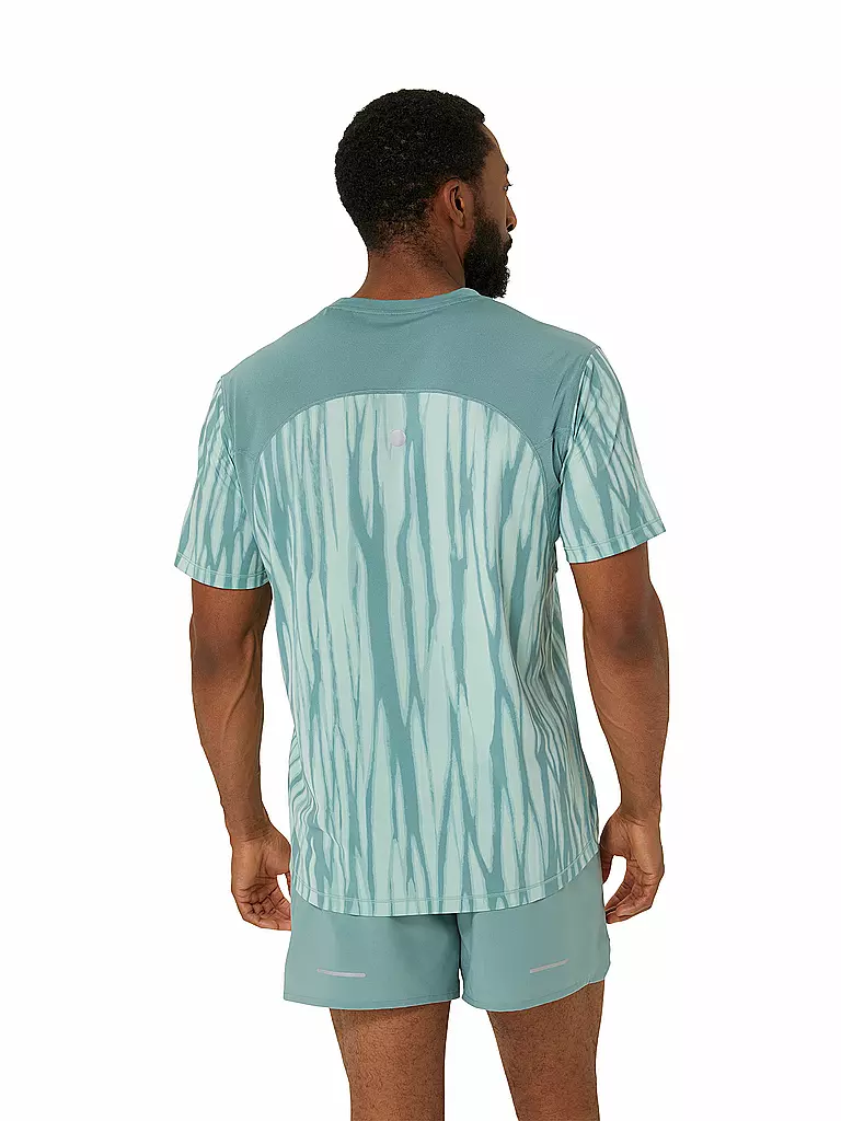 ASICS | Maglietta da running da uomo Road All Over Print SS Top | Blu chiaro