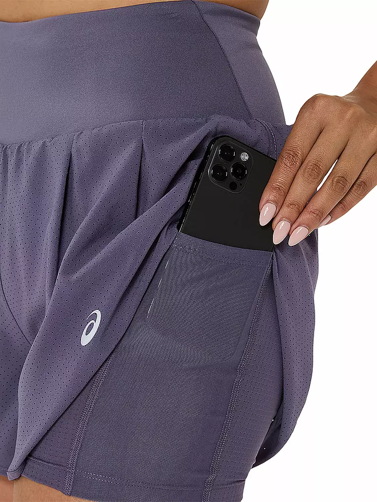 ASICS | Pantaloncini da running 2in1 da donna Road 3.5IN | Lilla