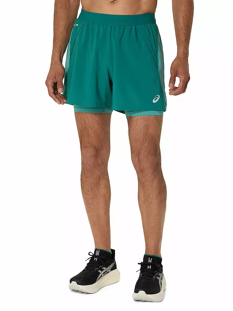 ASICS | Pantaloncini da running da uomo Road 2in1 5in | Petrolio
