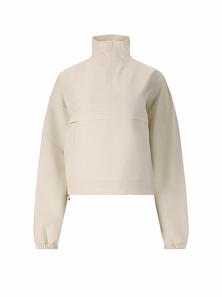 Sweater da donna Carley con mezza zip crema 42