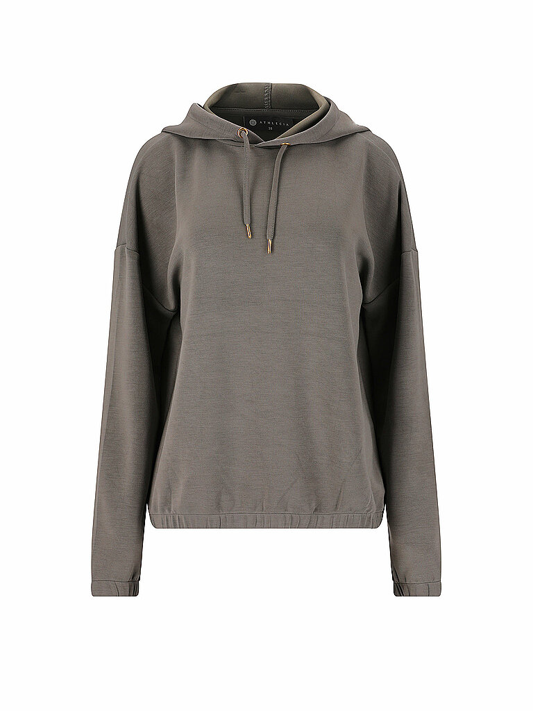 Felpa con cappuccio da fitness da donna Namier oliva 40