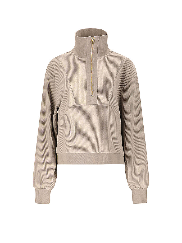 Maglione da donna Reiley con mezza zip grigio chiaro 38