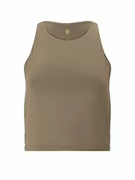 ATHLECIA | Canotta fitness cropped Rihal da donna | Oliva