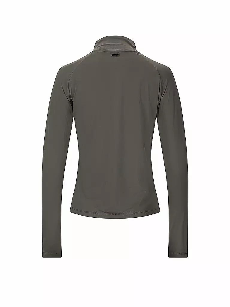 ATHLECIA | Maglietta da fitness da donna Grina 1/2 zip | Oliva