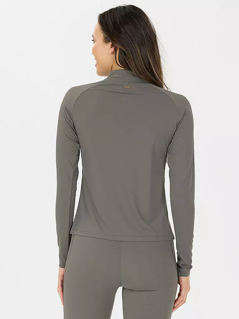 ATHLECIA | Maglietta da fitness da donna Grina 1/2 zip | Oliva