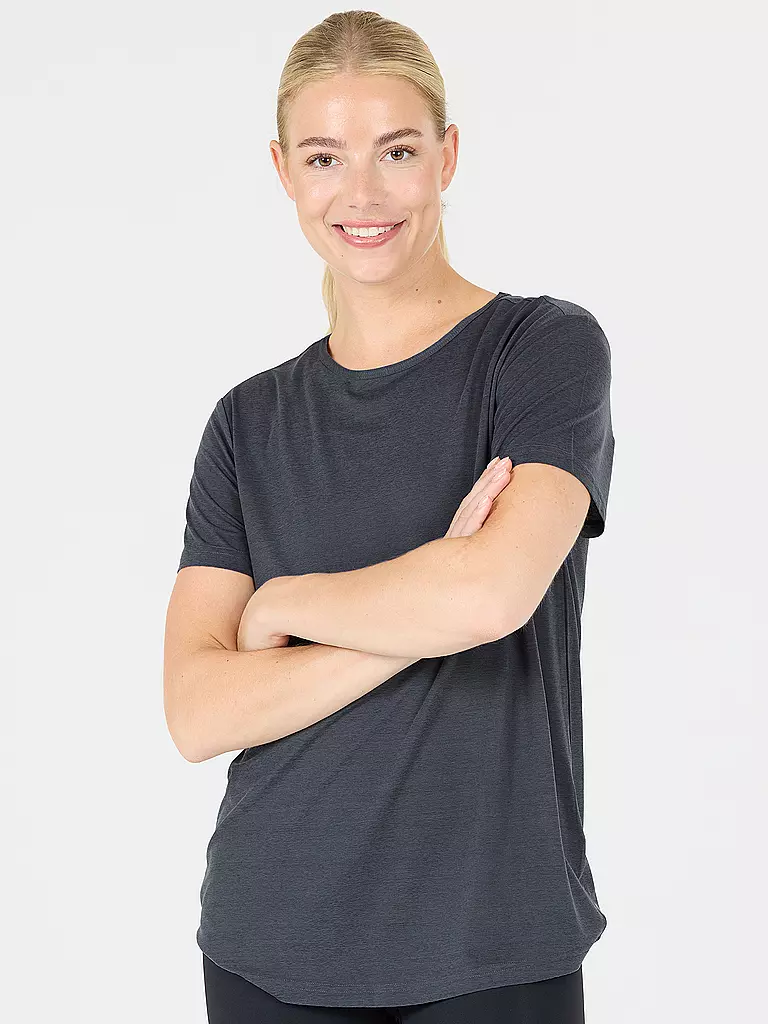 ATHLECIA | Maglietta da fitness da donna Lizzy | Blu scuro