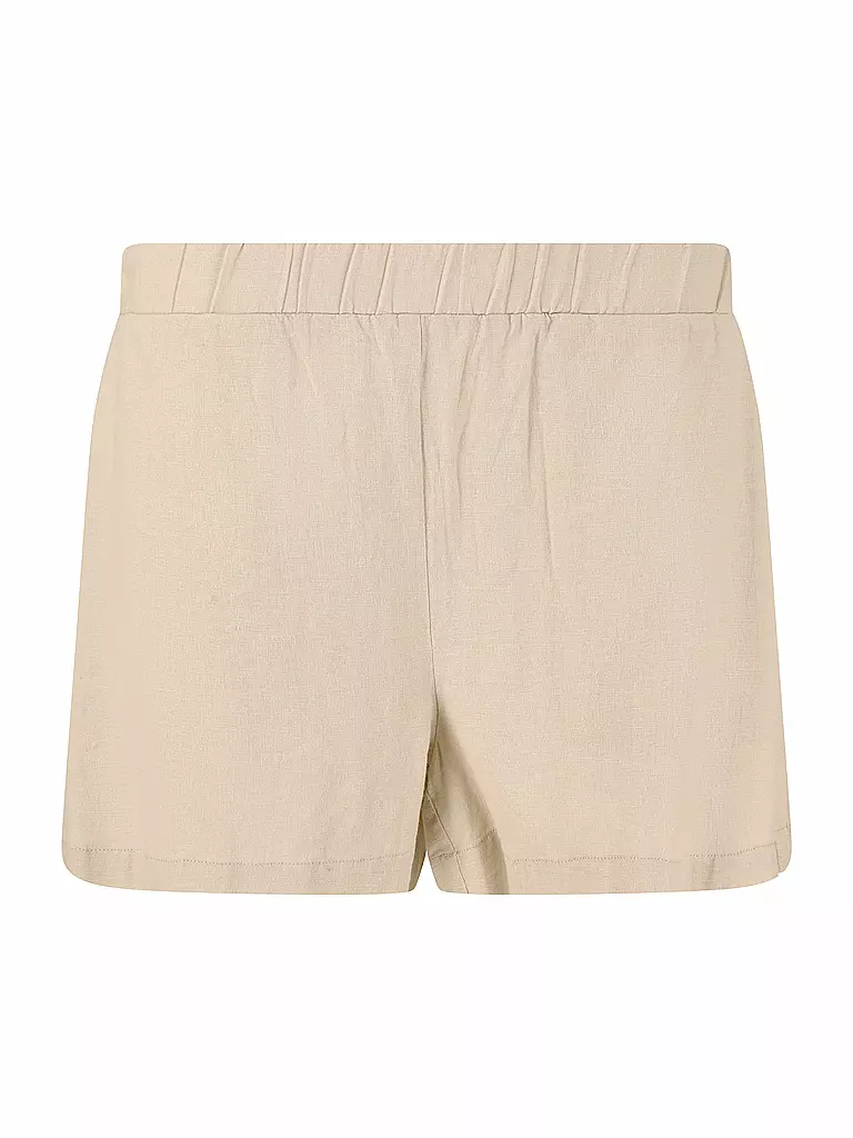 ATHLECIA | Short da donna in lino con elastico in vita | Crema