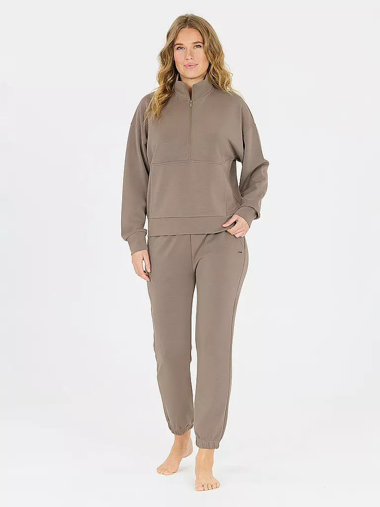 ATHLECIA | Sweater da donna Jillnana con mezza zip | Oliva