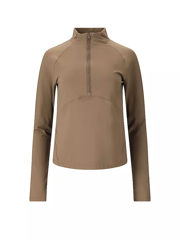 ATHLECIA | Zipshirt da fitness da donna Midory | Marrone