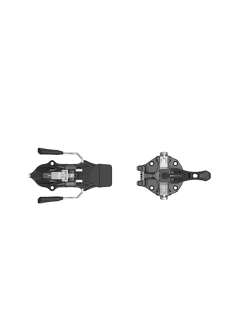 Attacco da sci alpinismo Raider 13 Evo Black con stopper da 97 mm nero