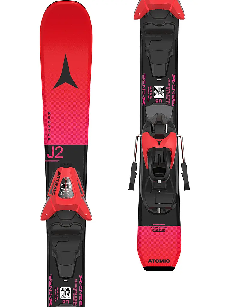 ATOMIC | Set sci da bambino Redster J2 70-90 + C 5 GW | Rosso