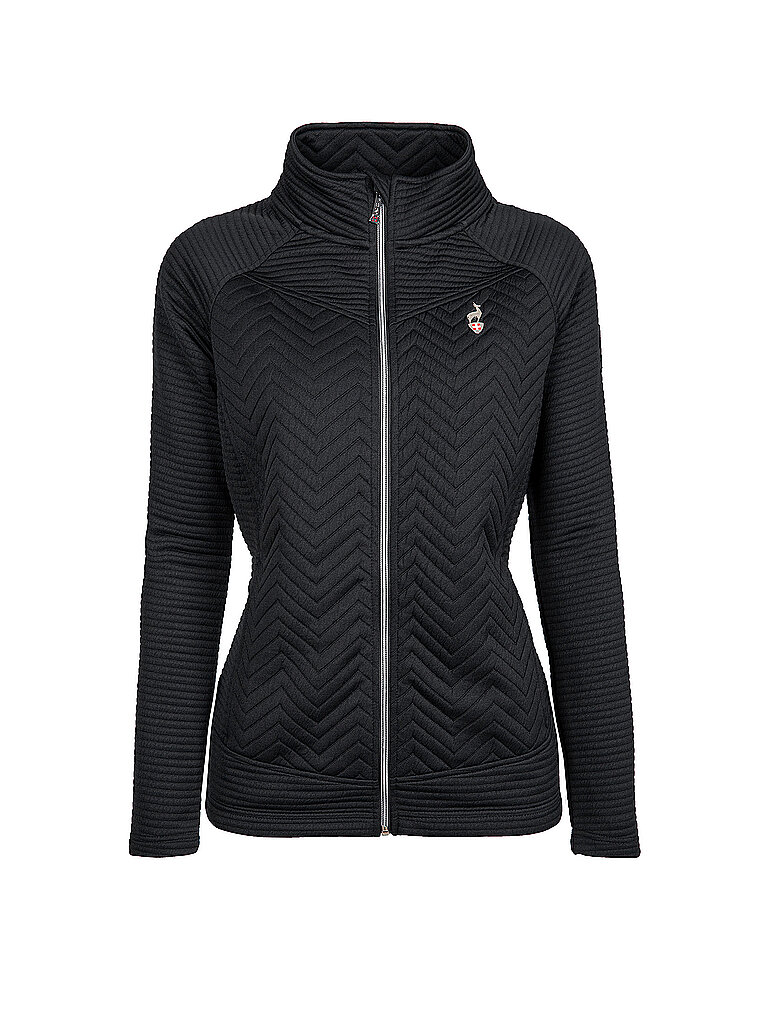 Giacca in pile da donna Simix Jaquard nero M