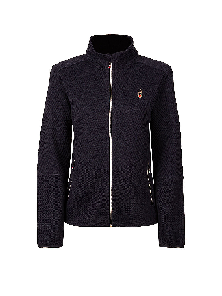 Giacca da donna in maglia jacquard nero M