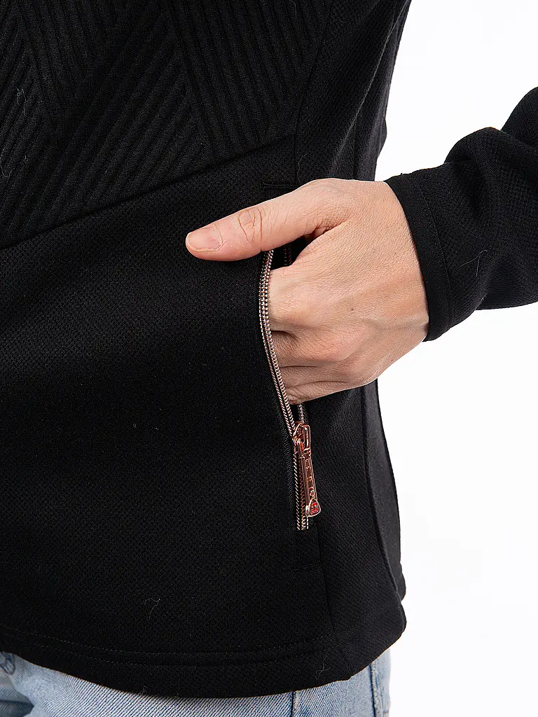 AULP | Giacca da donna in maglia jacquard | Nero