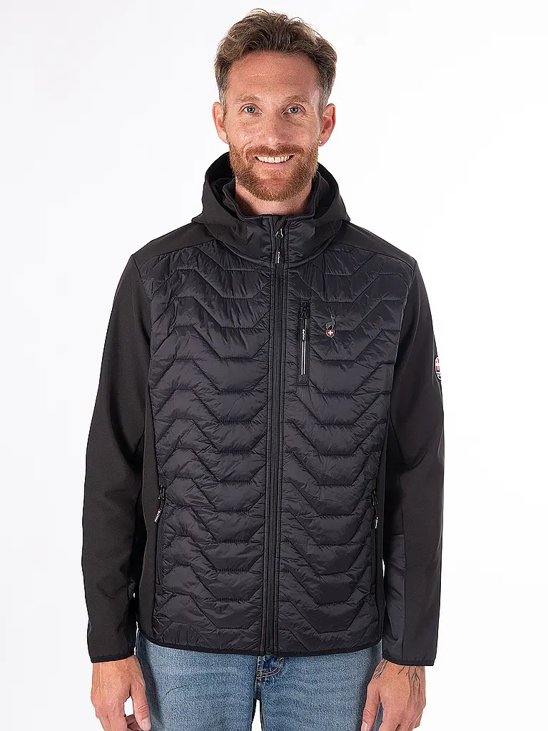 AULP | Giacca ibrida da uomo Clint | Nero