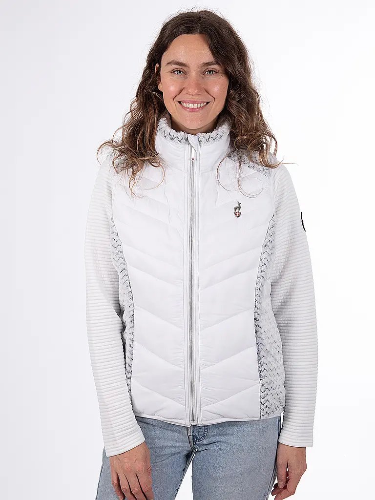 AULP | Gilet ibrido da donna Corda | Bianco