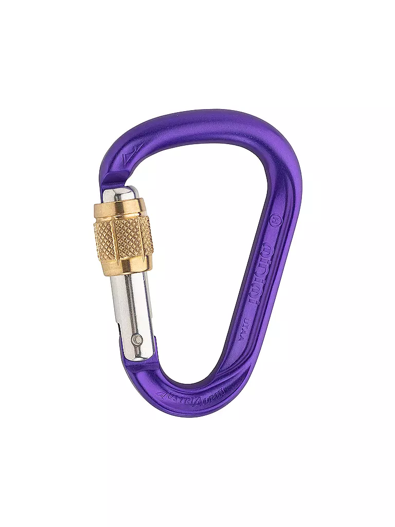 AUSTRIALPIN | Moschettone a vite HMS MINI.MI anodizzato | Lilla