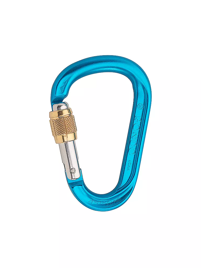 AUSTRIALPIN | Moschettone a vite HMS Rondo anodizzato | Blu