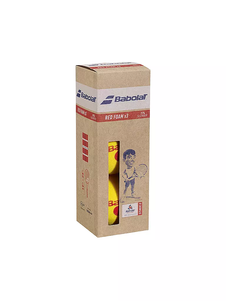 BABOLAT | Palle da tennis Red Foam, confezione da 3 | Giallo