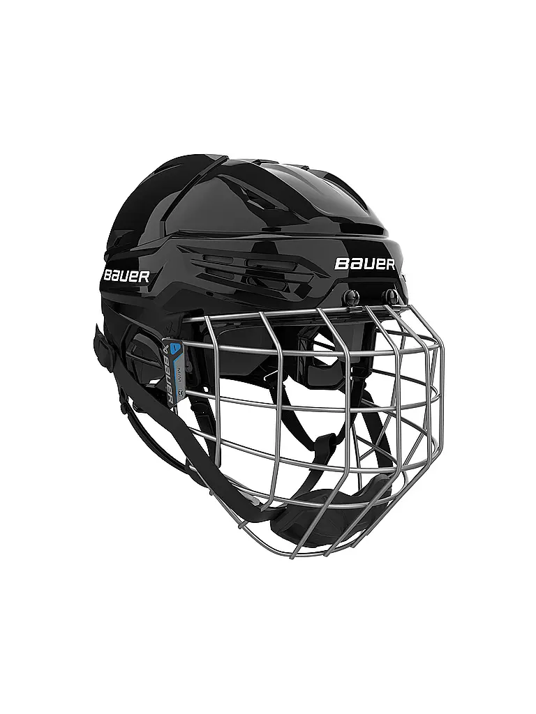 BAUER | Casco da hockey su ghiaccio da uomo Re-Akt 55 con griglia | Nero