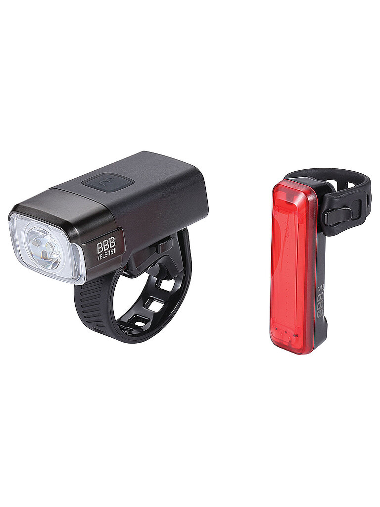 Set di luci per bici a batteria NanoStrike 600 Combo BLS-165 incl. Rear Signal II nero