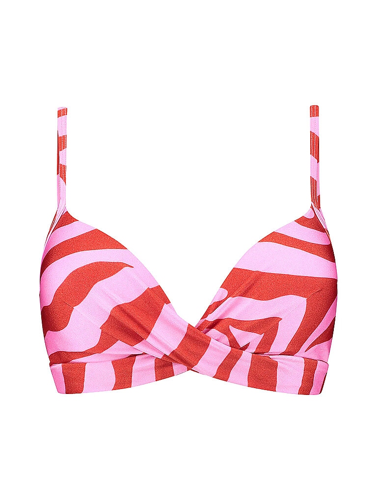 Top bikini da donna Twist Pink Zebra rosa 40D