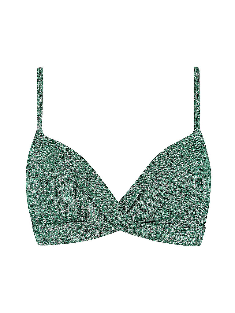 Top bikini da donna Twist verde scuro 36C