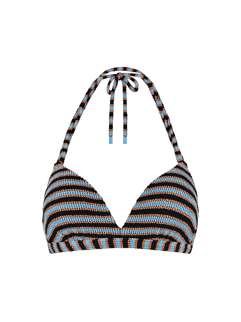 Top bikini a triangolo da donna blu 36C