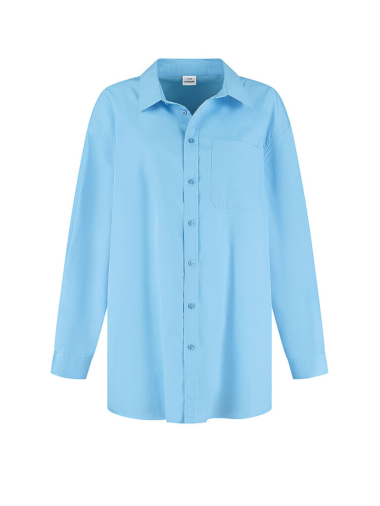 Blusa da spiaggia da donna azzurro L/XL