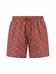 BEACHLIFE | Pantaloncini da bagno da uomo | Rosso scuro