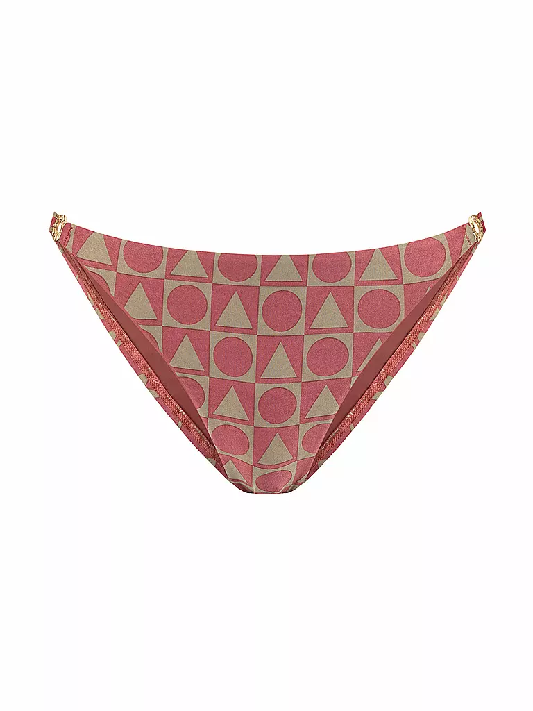 BEACHLIFE | Damen Bikinihose Rouge Graphics | Rosso scuro