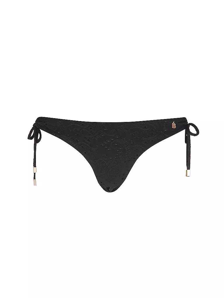 BEACHLIFE | Slip bikini da donna Black Embroidery | Nero