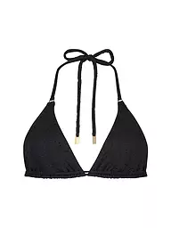 BEACHLIFE | Top bikini da donna Black Embroidery | Nero