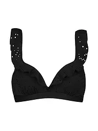 BEACHLIFE | Top bikini da donna con ricamo nero | Nero